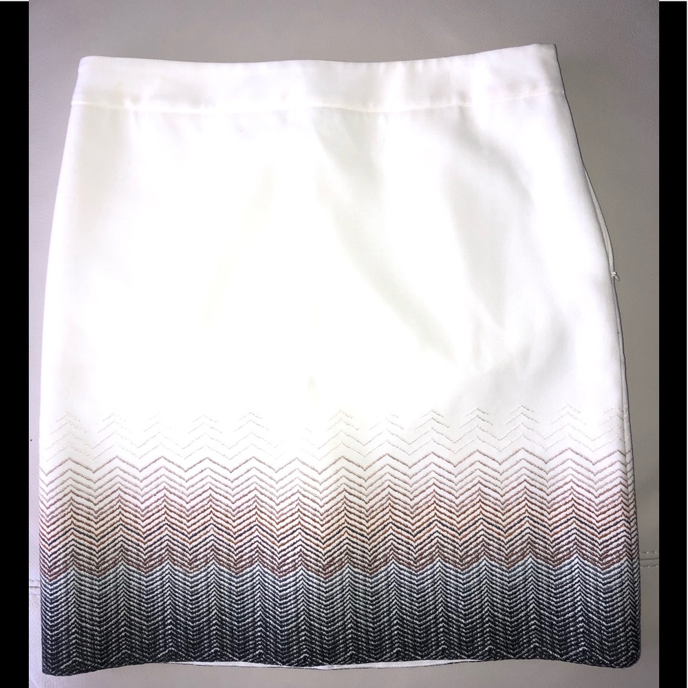 White House Black Market embroidered skirt